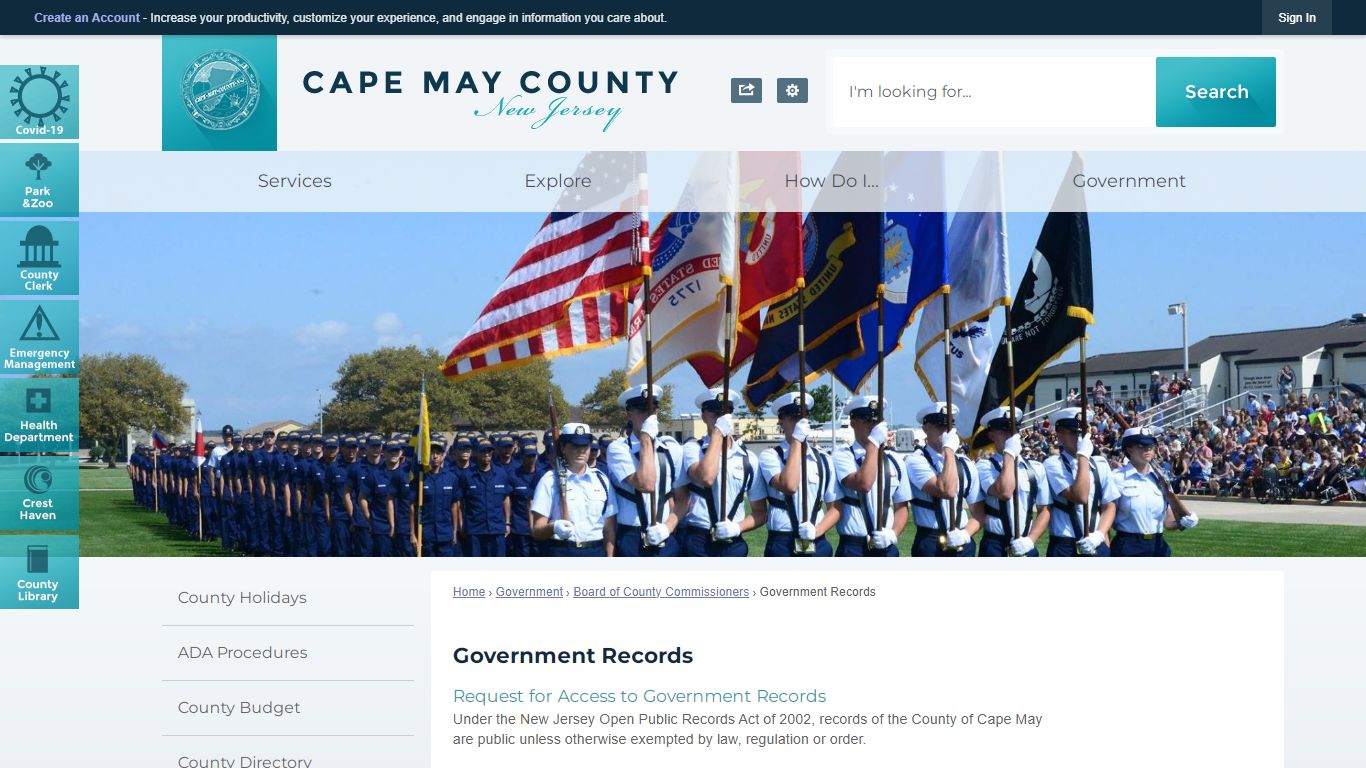 Government Records | Cape May County, NJ - Official Website